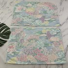 Martex Atelier Vintage 80s Queen Size Sheet Set Fitted Pillowcase Pink Floral