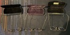 Lot Of 3 Bausch   Lomb 12kgf Gold Wire Rim Eyeglasses With Cruxite Lenses   Case