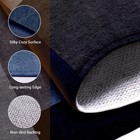 Blue Grey Geometric 5x7 Area Rug - Washable Non-slip Modern Floor Carpet