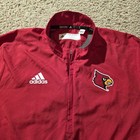 Louisville Cardinals Shirt Mens Medium Ncaa Basketball Adidas Aeroready Pullover