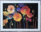 Simon Bull Living The Life Hand Signed Lithograph Flower Art Poppy Flowers
