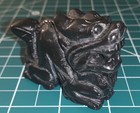 Antique Chinese Carved Black Jade Dragon Statue   Figure Late Qing 2 5   