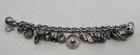 Antique 1920 s Mexico Sterling Silver Chain Bracelet  pre-eagle Marks  Jingles