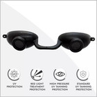 Super Sunnies Evo Flexible Tanning Bed Goggles Uv Eye Protection Black Glasses