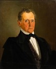 Biedermeier School 19th Century Oil - Gentleman In A Patterned Waistcoat