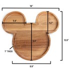 Picnic Time Disney Mickey Mouse 16 Acacia Serving Board Groove Acacia Wood