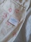Simply Shabby Chic Crib Skirt Ruffled  Pink White Roses Floral 