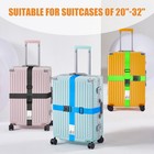 Luggage Straps Adjustable Suitcase Belt  Lockable Against Accidental Opening    
