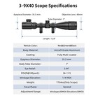 Tactical 3-9x40 Aoeg Rifle Scope Hunting With R g Illuminated Mil-dot Reticle Us