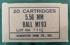 Remington Arms  5 56mm  M193 Ball Early  Vietnam New Replica 20 Round Ammo Boxes