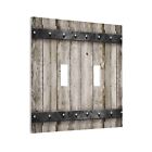 Old Western Farmhouse Barn Door Rustic Country Vintage Brown Gray Wooden Wood   