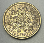 1954 Great Britain 2 Shillings Au Still Has Luster Condition Scarce Km 906
