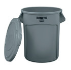 Rubbermaid Brute 32-gallon Trash Can With Lid  Gray