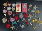 Lot 30 Vtg Handmade Tatting Appliques Decorations Bookmarks  Etc  2 -6 5 