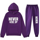 Casual Letter Print Hoodie Set Sweatshirt And Sweatpants Tracksuit Men s Clothin