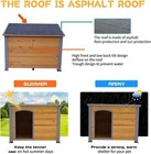 44 5  Large Dog House Outdoor Weatherproof Wooden Kennel For Large Dogs Outside