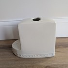 Rare Nora Fleming White Stoneware Tissue Box Cover Holder With Mini Hole