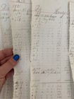 5 Original 1881 Handwritten Ledger Pages     Antique Accounting Paper  Free Ship