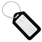 Bluecosto - Luggage Tags - Black  10 Pack - Suitcase Tags With Name Id Card     