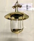 Industrial Marine Brass Cargo Ceiling Light Fixture Hanging Pendant Lamp Shade
