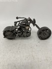 Black Handcrafted Metal Art Motorcycle Model Decorative Sculpture Figurines