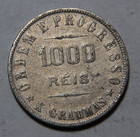 1911 Brazil 1000 Reis Au -5075-