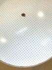 Vintage 12  Round Glass Ceiling Light White Dots Shade Replacement New 81804