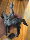 Vintage Asian Burmese Deity Bronze Cast Warrior Horseback Figurine Statue 6   