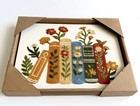       new Bp Home Textile Embroidered Woven Wall Art Flowers   Books Decor 15   x12   