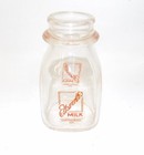 Vintage Ellsworth s 1 2 Pint Glass Milk Bottle - Huntingburg Indiana