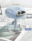 1pc Manual Pull-string Food Chopper     Handheld Veggie   Herb Cutter - New