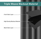Privacy Room Divider Curtain  Door Window Blackout Screen Soundproof 100  X 84 