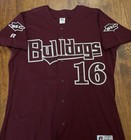         2005 Mississippi State Bulldogs Game Worn Sec Baseball Jersey Large Helmet    