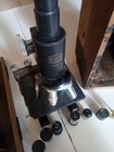 Vintage Spencer Buffalo Usa          Microscope     Wood Case  199810 W  Accessories 