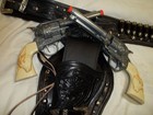 Lone Ranger Like Holster With Two Revolvers