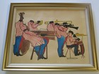 William Sorrow Vintage Black Americana Painting Musician Jazz Band New Orleans