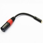 Xlr 3 Pins Male To 3 5mm  1 8   Trs Female Microphone Extension Adapter Cable