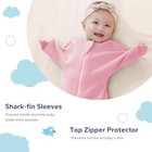  Shark-fin Transition Swaddle - 1 0 Tog Baby 6-12 Months 2 Pack-pink flower