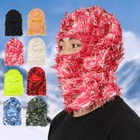 Motorcycle Balaclava Knitted Caps Full Face Mask Outdoor Fuzzy Ski Halloween Hat
