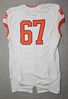 Clemson Tigers Football Jersey Mens 52 L White Game Worn Team Issued Nike  67
