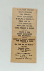 Vintage Troy Spring Works Inc  Matchbook Cover Troy Ny New York
