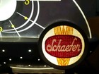 Vtg  Schaefer Beer Atomic Clock Sailboat Lighted Sign  please Read Description  