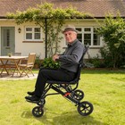 Lightweight Folding Wheelchair For Adults Seniors Portable Transport Chair