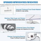 New Wpw10347093 Ice Bucket For Whirlpool Ice Maker Replacement W10347100 Ice Bin