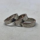 State Quarter Ring  made With Actual Quarter  Handmade Band