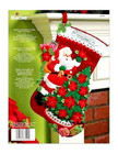 Bucilla Santa Poinsettia Tree Felt Christmas Stocking Kit  Oop F d  18 
