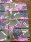 Set Of 2 New Vintage Vera Neumann Linen Napkins Purple Pink Floral 16   