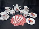 Vintage Complete Raggedy Ann   Andy Tea Play Set Delton Collectibles 26 Pieces