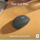 Logitech - M196 Lightweight Bluetooth Wireless Optical Mouse Compact 3-button   