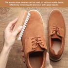 2pcs Suede Shoe Brush And Eraser Nubuck Brush Suede Eraser Rubber Suedes Wood